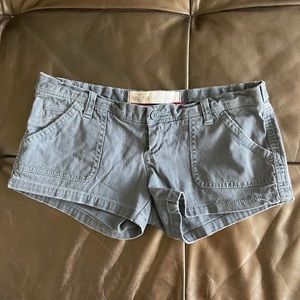 Hollister Grey Denim Shorts
